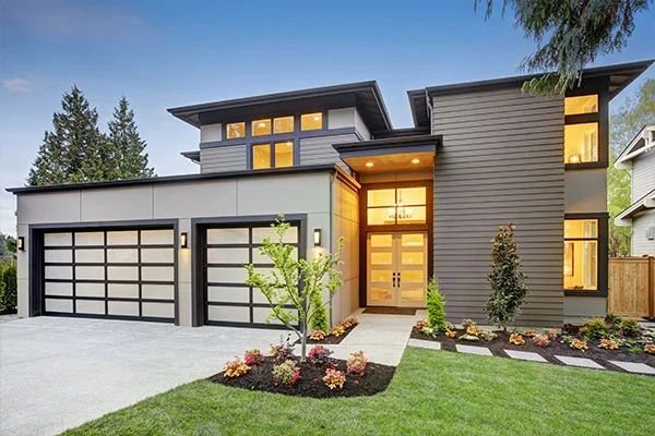 Newly completed contemporary home